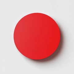 red round button