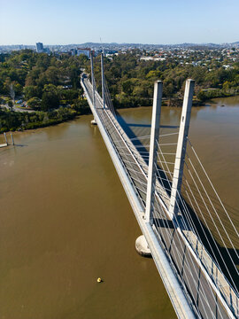 The Eleanor Schonell Bridge crossing the Brisbane River between St Lucia and Dutton Park