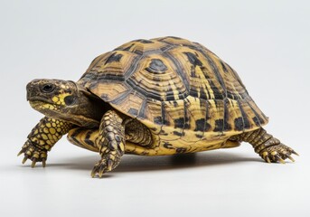 Obraz premium Detailed turtle hermann s tortoise