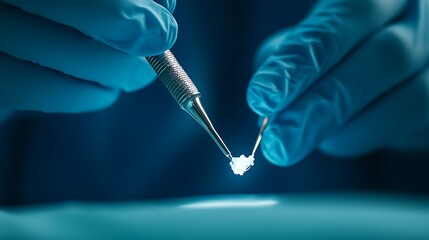 Dental Procedure  Close up of Composite Resin Filling