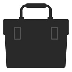 Toolbox icon silhouette vector illustration