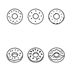 Donuts Vector Line Art for Sweet Design Inspiration