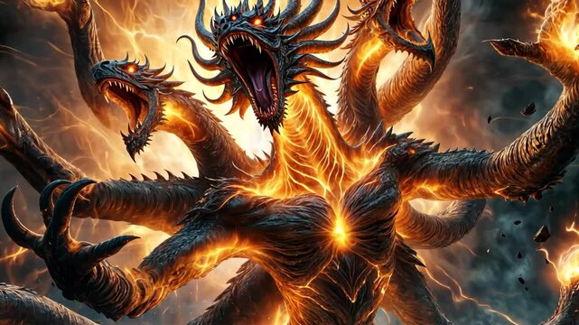 Infernal Hydra &ndash; Multi-Headed Beast of Fire and Fury
