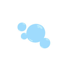 Air bubbles or oxygen bubbles. Vector illustration.