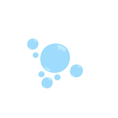Air bubbles or oxygen bubbles. Vector illustration.