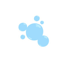 Air bubbles or oxygen bubbles. Vector illustration.