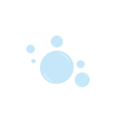 Air bubbles or oxygen bubbles. Vector illustration.