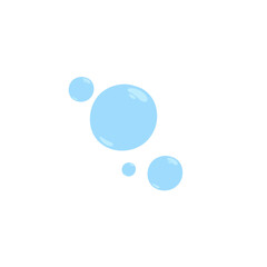 Air bubbles or oxygen bubbles. Vector illustration.