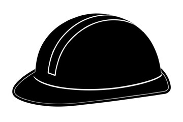 Hard Hat silhouette vector illustration