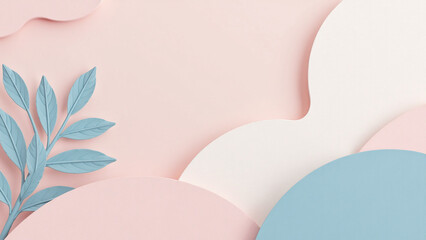 soft geometric patterns pastel colors create harmonious visually appealing modern