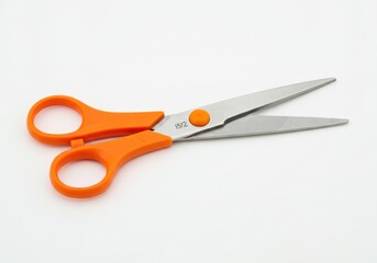 Scissors orange handles stainless steel
