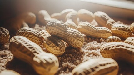 Harvesting peanuts farm field food photography natural light close-up nutritious snack