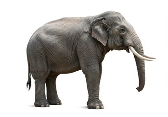 Elephant side view realistic detailed