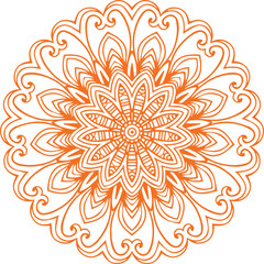 Beautiful Mandala Art and Vector Mandala Design Image.