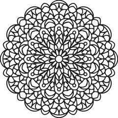 Beautiful Mandala Art and Vector Mandala Design Image.