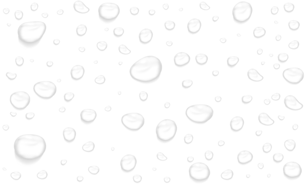 Realistic water drops. PNG drops, condensation on the window, transparent water drop. Abstract water drops, bubbles on transparent background, digital liquid design, Stock royalty free.