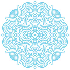 Beautiful Mandala Art and Vector Mandala Design Image.
