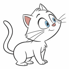 vector illustration of a cat