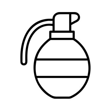 recommend clip art: Hand grenade vector icon illustration, military weapon, explosive device, war equipment, danger symbol