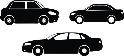 A set of Vector illustrations of the Cars