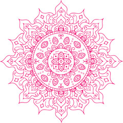 Beautiful Mandala Art and Vector Mandala Design Image.
