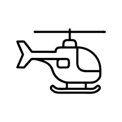 Helicopter vector image for aviation enthusiasts and emergency services design projects and creative works