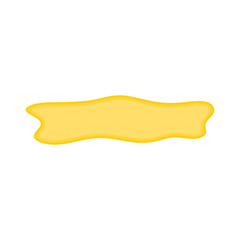 puddle of honey, urine or gasoline liquid. Vector illustration.