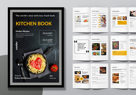 Cookbook Template Layout