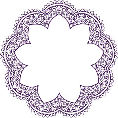 Beautiful Mandala Art and Vector Mandala Design Image.