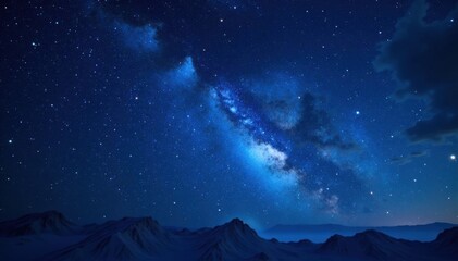 Fototapeta premium Stunning image of a starry night sky with celestial objects , celestial, universe