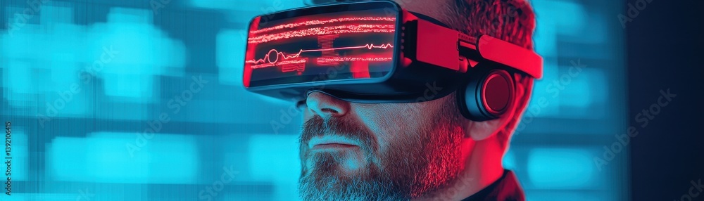 Aufkleber virtual reality experience unleashed exploring technology's impact in a futuristic environment