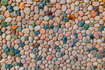 Decorative pebble wall texture