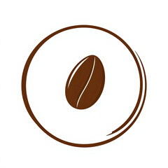Caffeine Symbol in Brown Tone