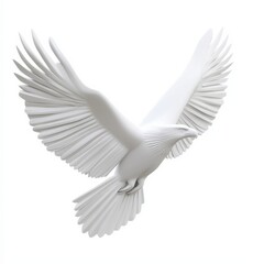 Obraz premium Eagle soaring in flight with outstretched wings symbolizing freedom and power