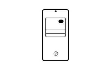 smartphone icons with app interface and screen layout.