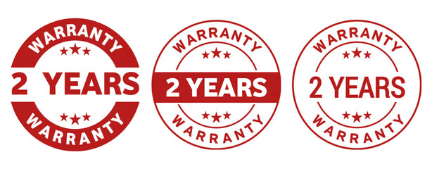 2 Years Warranty Seal Badges.