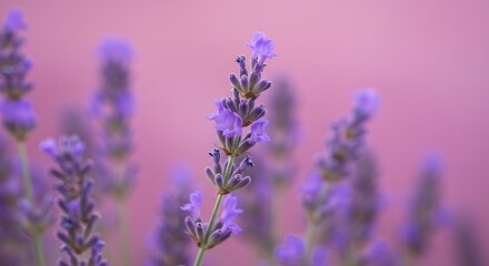 Fototapeta premium Lavender Dreams: A Soft Focus Study AI Generated