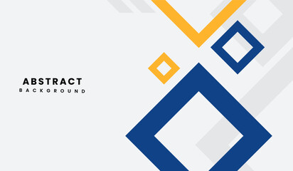 Blue and yellow abstract geometric background vector illustration