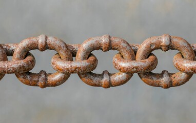Fototapeta premium Rusty Chain Close-up