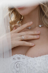 Bridal Beauty Wrapped in Veil An Ethereal and Captivating Wedding Portrait Experience