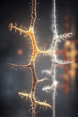 Naklejka premium Deeply embedded roots, showcasing the strength and stability of nature's foundation Image focuses on intricate root structure - brown detailed tangled ground massive