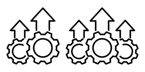 Operational excellence icon simple design