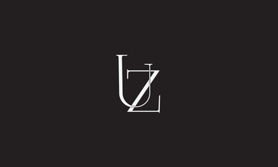 UZ, ZU, U, Z Abstract Letters Logo Monogram	