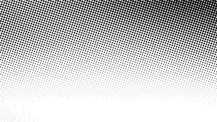 Black Dotted Texture on White Background . Modern Vector Art . Old Paper Effect with Comic Texture . Abstract Wall Design . Grunge Comic Texture Overlay . Vintage Paper Look