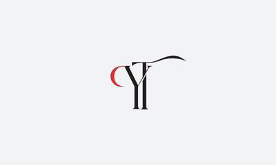 YT, TY, T , Y , Abstract Letters Logo Monogram	