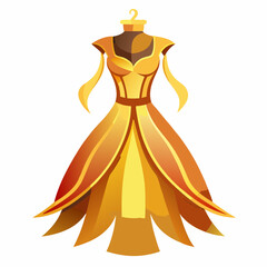 wedding dress vector