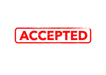 rubber stamp - Accepted