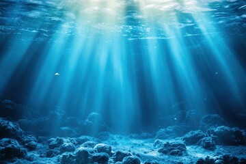 Fototapeta premium Underwater Sunlight Beams