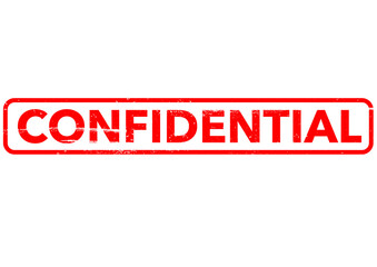 rubber stamp - Confidential