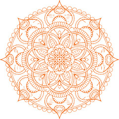 Beautiful flower art and mandala vector design